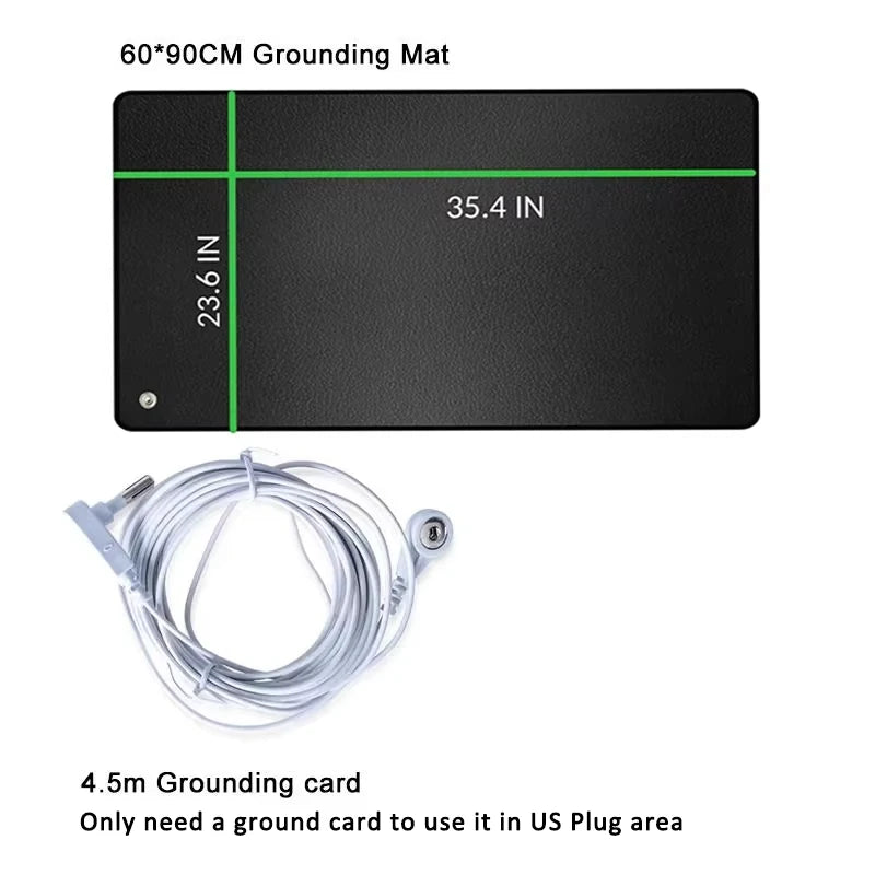 35x24in Grounding Mat for Balance Energy, Pain Relief, Inflammation Reduction, Improved Sleep,Stress Reduction,Circulation Boost