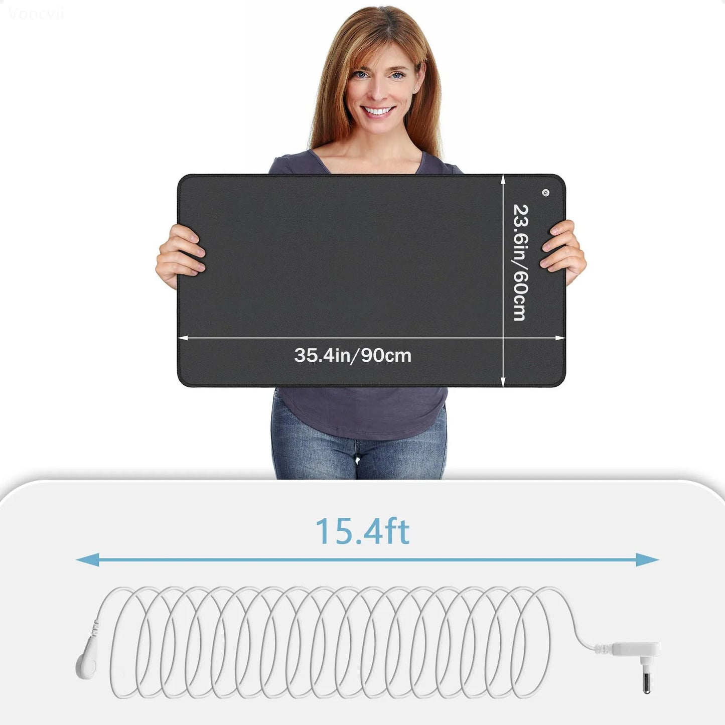 35x24in Grounding Mat for Balance Energy, Pain Relief, Inflammation Reduction, Improved Sleep,Stress Reduction,Circulation Boost