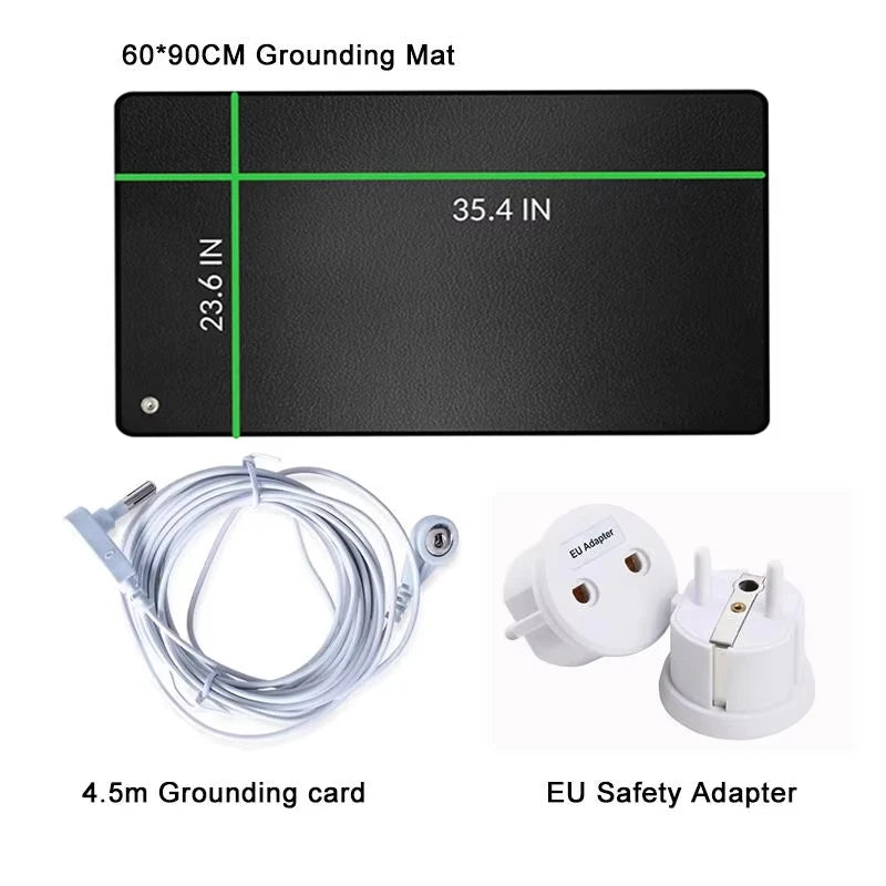 35x24in Grounding Mat for Balance Energy, Pain Relief, Inflammation Reduction, Improved Sleep,Stress Reduction,Circulation Boost